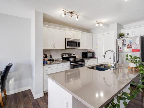 3526 9 Street Nw, Edmonton, AB - Indoor Photo Showing Kitchen With Stainless Steel Kitchen With Double Sink With Upgraded Kitchen