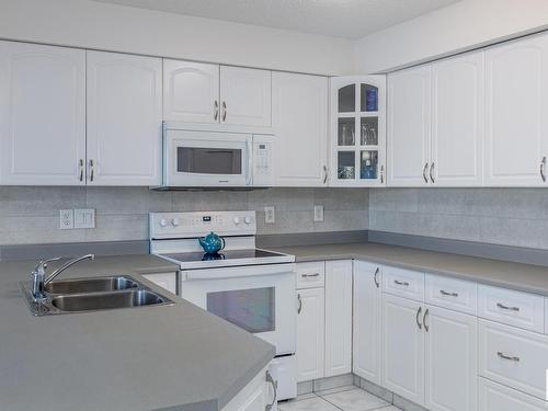 208 17150 94A Avenue, Edmonton, AB - Indoor Photo Showing Kitchen With Double Sink