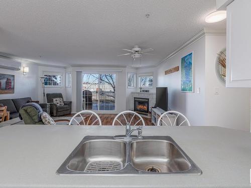 208 17150 94A Avenue, Edmonton, AB - Indoor Photo Showing Kitchen With Double Sink