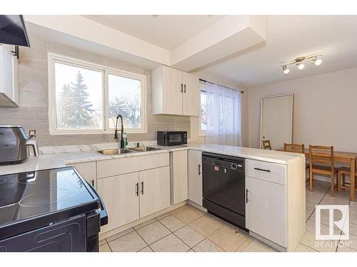 2321 Millbourne Rd W, Edmonton, AB - Indoor Photo Showing Kitchen With Double Sink