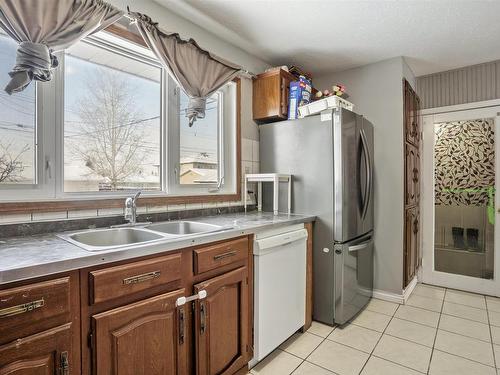 13448 113 Street Nw, Edmonton, AB - Indoor Photo Showing Kitchen With Double Sink