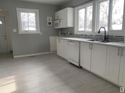 11939 63 Street, Edmonton, AB - Indoor Photo Showing Kitchen With Double Sink