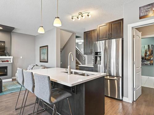 4035 Allan Crescent, Edmonton, AB - Indoor Photo Showing Kitchen With Double Sink With Upgraded Kitchen