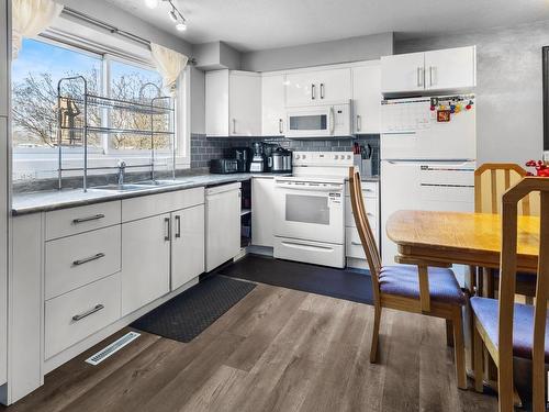 14324 57 Street, Edmonton, AB - Indoor Photo Showing Kitchen With Double Sink