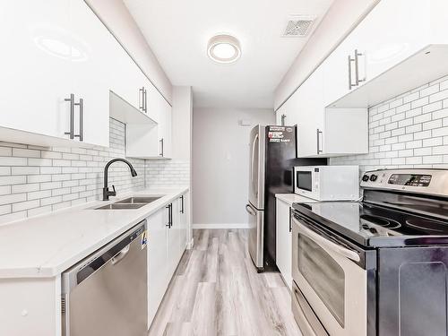 4 14120 80 Street, Edmonton, AB - Indoor Photo Showing Kitchen With Double Sink With Upgraded Kitchen