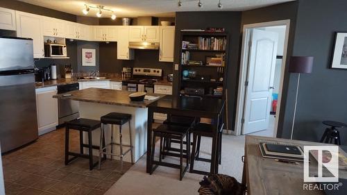 1110 7339 South Terwillegar Drive, Edmonton, AB - Indoor Photo Showing Kitchen With Stainless Steel Kitchen