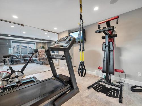 4510 Wingfield Bay, Edmonton, AB - Indoor Photo Showing Gym Room