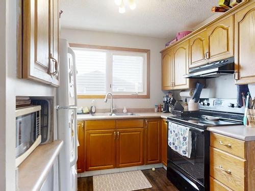 1230 62 St, Edmonton, AB - Indoor Photo Showing Kitchen With Double Sink