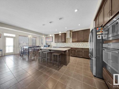 15836 13 Avenue Sw, Edmonton, AB - Indoor Photo Showing Kitchen With Upgraded Kitchen