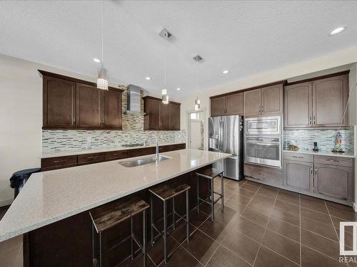 15836 13 Avenue Sw, Edmonton, AB - Indoor Photo Showing Kitchen With Upgraded Kitchen