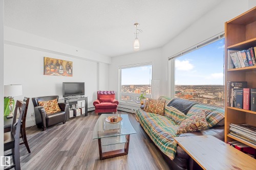 2601 10136 104 Street, Edmonton, AB - Indoor Photo Showing Living Room
