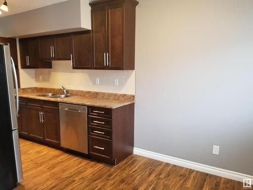 118 Centennial Court, Edmonton, AB - Indoor Photo Showing Kitchen With Double Sink