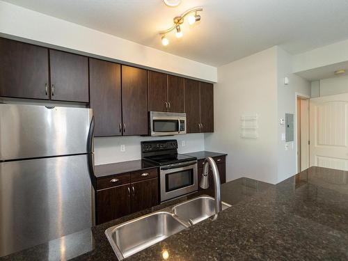 10 9856 83 Avenue, Edmonton, AB - Indoor Photo Showing Kitchen With Double Sink