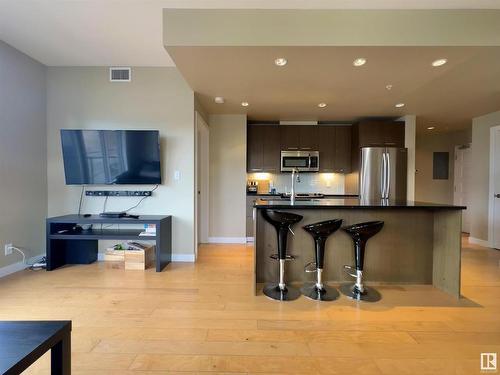 203 9908 84 Avenue, Edmonton, AB - Indoor Photo Showing Kitchen With Stainless Steel Kitchen With Upgraded Kitchen