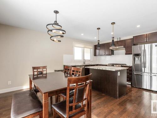 3523 111A Street, Edmonton, AB - Indoor Photo Showing Kitchen With Stainless Steel Kitchen With Upgraded Kitchen