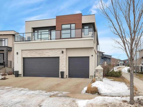 3163 Cameron Heights Way, Edmonton, AB - Outdoor With Balcony With Facade