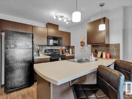 346 1196 Hyndman Road, Edmonton, AB - Indoor Photo Showing Kitchen With Double Sink