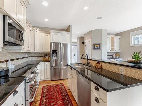 10134 81 Street, Edmonton, AB - Indoor Photo Showing Kitchen With Double Sink With Upgraded Kitchen