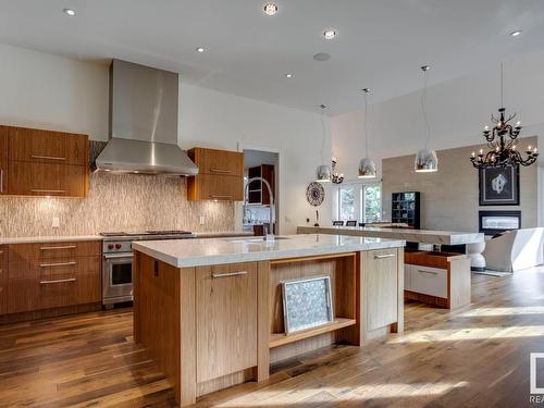 243 Windermere Drive, Edmonton, AB - Indoor Photo Showing Kitchen With Upgraded Kitchen