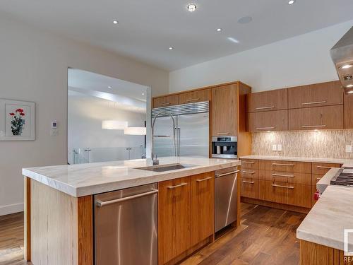 243 Windermere Drive, Edmonton, AB - Indoor Photo Showing Kitchen With Upgraded Kitchen