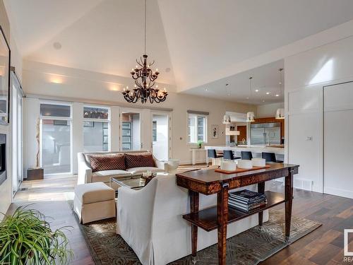 243 Windermere Drive, Edmonton, AB - Indoor Photo Showing Living Room With Fireplace