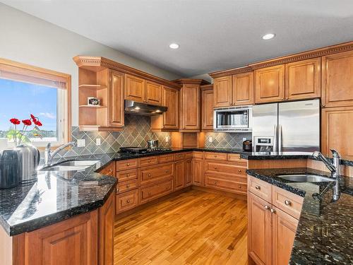 1061 Tory Road, Edmonton, AB - Indoor Photo Showing Kitchen With Double Sink