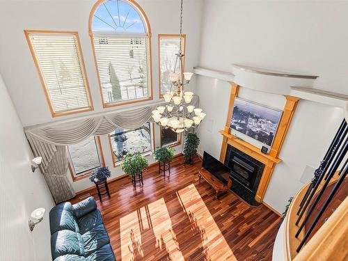 1061 Tory Road, Edmonton, AB - Indoor Photo Showing Other Room With Fireplace