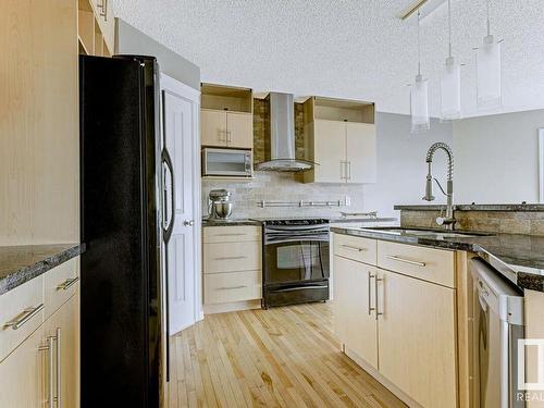 8624 175 Avenue, Edmonton, AB - Indoor Photo Showing Kitchen With Upgraded Kitchen