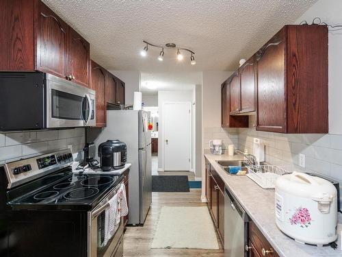 204 10615 110 Street, Edmonton, AB - Indoor Photo Showing Kitchen With Double Sink