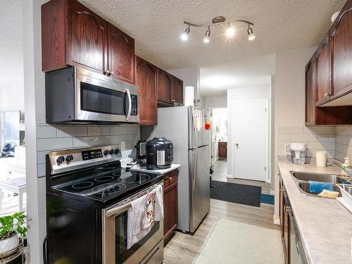 204 10615 110 Street, Edmonton, AB - Indoor Photo Showing Kitchen With Double Sink