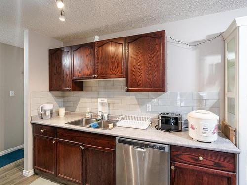 204 10615 110 Street, Edmonton, AB - Indoor Photo Showing Kitchen With Double Sink