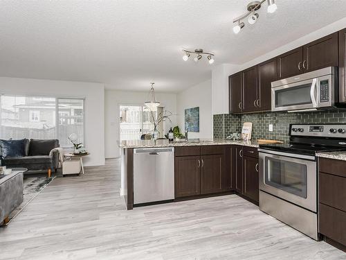 16421 134 Street, Edmonton, AB - Indoor Photo Showing Kitchen With Stainless Steel Kitchen