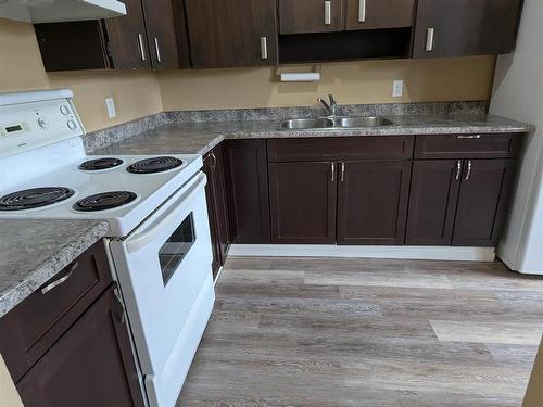 5014 52 Avenue, Glendon, AB - Indoor Photo Showing Kitchen With Double Sink