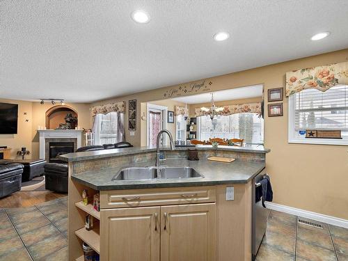 356 Calderon Crescent, Edmonton, AB - Indoor Photo Showing Kitchen With Double Sink