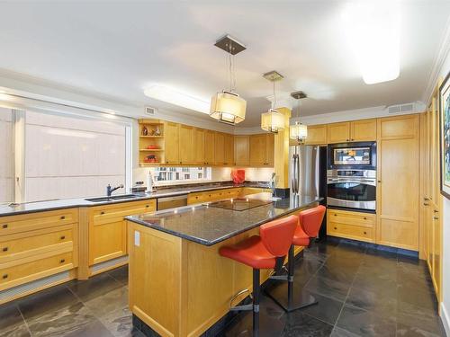 703 10010 119 Street, Edmonton, AB - Indoor Photo Showing Kitchen With Double Sink