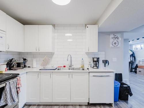 13412 94 Street, Edmonton, AB - Indoor Photo Showing Kitchen With Double Sink