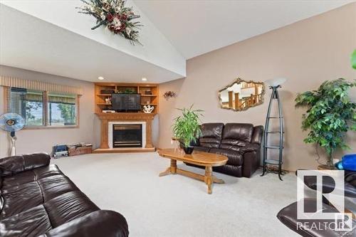 11415 9 Avenue, Edmonton, AB - Indoor Photo Showing Living Room With Fireplace