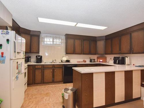 15015 72 Street, Edmonton, AB - Indoor Photo Showing Kitchen With Double Sink