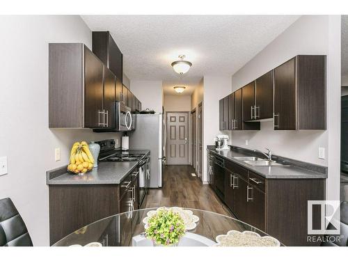 21 735 85 Street, Edmonton, AB - Indoor Photo Showing Kitchen With Double Sink