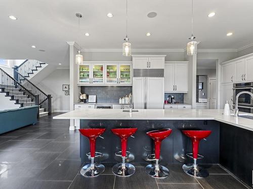 60 Windermere Drive, Edmonton, AB - Indoor Photo Showing Kitchen With Upgraded Kitchen