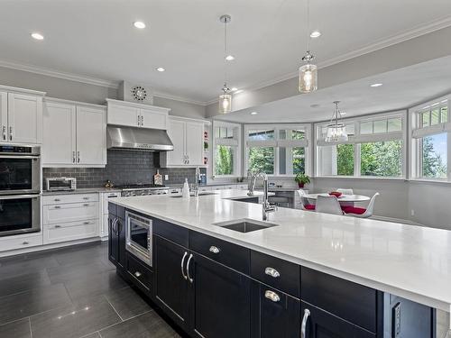 60 Windermere Drive, Edmonton, AB - Indoor Photo Showing Kitchen With Upgraded Kitchen