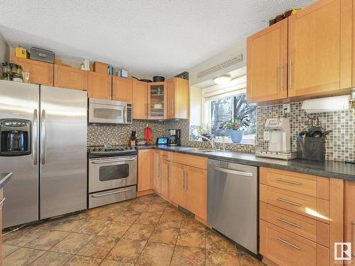 2623 35 Street, Edmonton, AB - Indoor Photo Showing Kitchen With Double Sink