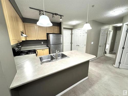 205 616 Mcallister Loop, Edmonton, AB - Indoor Photo Showing Kitchen With Double Sink