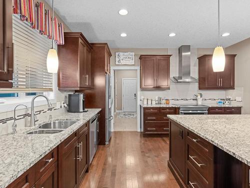 2205 Warry Loop, Edmonton, AB - Indoor Photo Showing Kitchen With Double Sink With Upgraded Kitchen