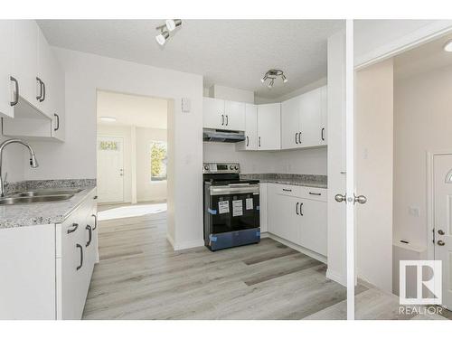 10466 157 Street, Edmonton, AB - Indoor Photo Showing Kitchen With Double Sink