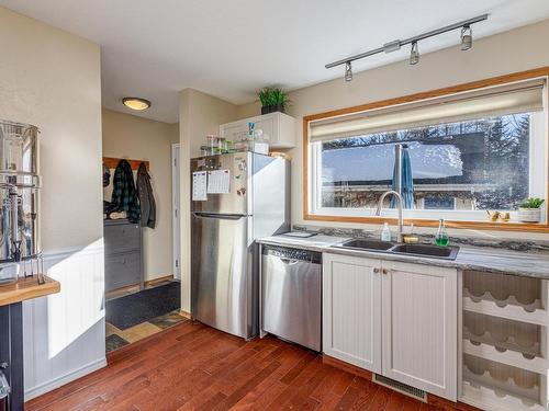 9309 98 Avenue, Edmonton, AB - Indoor Photo Showing Kitchen With Double Sink