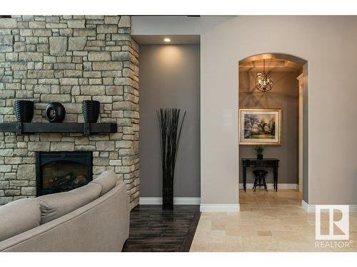 3448 Keswick Boulevard, Edmonton, AB - Indoor With Fireplace