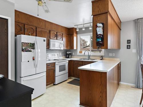 3512 12A Avenue Nw, Edmonton, AB - Indoor Photo Showing Kitchen With Double Sink