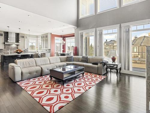2312 Cameron Ravine Cove Cove, Edmonton, AB - Indoor Photo Showing Living Room