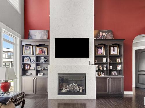 2312 Cameron Ravine Cove Cove, Edmonton, AB - Indoor With Fireplace